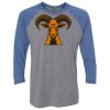 Unisex Triblend Three-Quarter Raglan T-Shirt Thumbnail