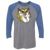 Unisex Triblend Three-Quarter Raglan T-Shirt Thumbnail