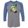 Unisex Triblend Three-Quarter Raglan T-Shirt Thumbnail