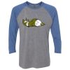 Unisex Triblend Three-Quarter Raglan T-Shirt Thumbnail