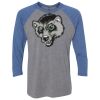 Unisex Triblend Three-Quarter Raglan T-Shirt Thumbnail