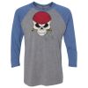 Unisex Triblend Three-Quarter Raglan T-Shirt Thumbnail