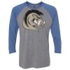 Unisex Triblend Three-Quarter Raglan T-Shirt Thumbnail