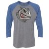 Unisex Triblend Three-Quarter Raglan T-Shirt Thumbnail