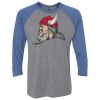 Unisex Triblend Three-Quarter Raglan T-Shirt Thumbnail