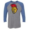 Unisex Triblend Three-Quarter Raglan T-Shirt Thumbnail