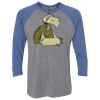 Unisex Triblend Three-Quarter Raglan T-Shirt Thumbnail