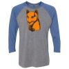 Unisex Triblend Three-Quarter Raglan T-Shirt Thumbnail