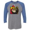 Unisex Triblend Three-Quarter Raglan T-Shirt Thumbnail