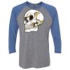 Unisex Triblend Three-Quarter Raglan T-Shirt Thumbnail