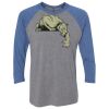 Unisex Triblend Three-Quarter Raglan T-Shirt Thumbnail