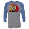 Unisex Triblend Three-Quarter Raglan T-Shirt Thumbnail