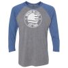 Unisex Triblend Three-Quarter Raglan T-Shirt Thumbnail