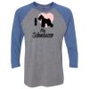 Unisex Triblend Three-Quarter Raglan T-Shirt Thumbnail