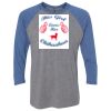 Unisex Triblend Three-Quarter Raglan T-Shirt Thumbnail