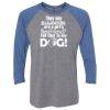 Unisex Triblend Three-Quarter Raglan T-Shirt Thumbnail