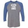 Unisex Triblend Three-Quarter Raglan T-Shirt Thumbnail