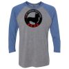 Unisex Triblend Three-Quarter Raglan T-Shirt Thumbnail