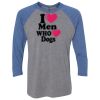 Unisex Triblend Three-Quarter Raglan T-Shirt Thumbnail