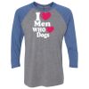 Unisex Triblend Three-Quarter Raglan T-Shirt Thumbnail