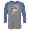 Unisex Triblend Three-Quarter Raglan T-Shirt Thumbnail