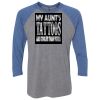 Unisex Triblend Three-Quarter Raglan T-Shirt Thumbnail