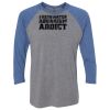 Unisex Triblend Three-Quarter Raglan T-Shirt Thumbnail