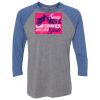 Unisex Triblend Three-Quarter Raglan T-Shirt Thumbnail