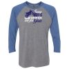 Unisex Triblend Three-Quarter Raglan T-Shirt Thumbnail