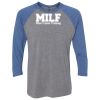 Unisex Triblend Three-Quarter Raglan T-Shirt Thumbnail