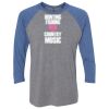 Unisex Triblend Three-Quarter Raglan T-Shirt Thumbnail