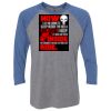 Unisex Triblend Three-Quarter Raglan T-Shirt Thumbnail