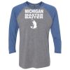 Unisex Triblend Three-Quarter Raglan T-Shirt Thumbnail