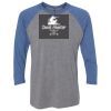 Unisex Triblend Three-Quarter Raglan T-Shirt Thumbnail