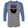 Unisex Triblend Three-Quarter Raglan T-Shirt Thumbnail