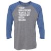 Unisex Triblend Three-Quarter Raglan T-Shirt Thumbnail