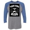 Unisex Triblend Three-Quarter Raglan T-Shirt Thumbnail