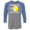 Unisex Triblend Three-Quarter Raglan T-Shirt Thumbnail