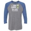 Unisex Triblend Three-Quarter Raglan T-Shirt Thumbnail