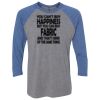 Unisex Triblend Three-Quarter Raglan T-Shirt Thumbnail