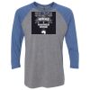 Unisex Triblend Three-Quarter Raglan T-Shirt Thumbnail