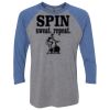 Unisex Triblend Three-Quarter Raglan T-Shirt Thumbnail