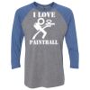 Unisex Triblend Three-Quarter Raglan T-Shirt Thumbnail