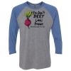 Unisex Triblend Three-Quarter Raglan T-Shirt Thumbnail