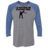 Unisex Triblend Three-Quarter Raglan T-Shirt Thumbnail