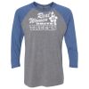 Unisex Triblend Three-Quarter Raglan T-Shirt Thumbnail