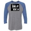 Unisex Triblend Three-Quarter Raglan T-Shirt Thumbnail