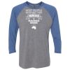 Unisex Triblend Three-Quarter Raglan T-Shirt Thumbnail