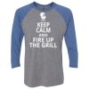 Unisex Triblend Three-Quarter Raglan T-Shirt Thumbnail