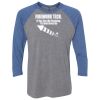 Unisex Triblend Three-Quarter Raglan T-Shirt Thumbnail